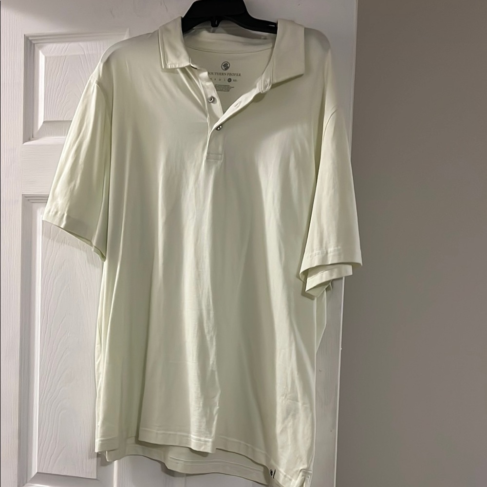 Southern Proper Very Light Lime Polo Shirt Classic Casual Style